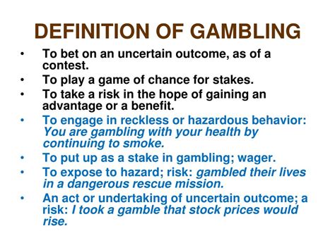 Overgamble definition .